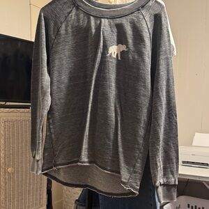 Alternative Dark Gray Textured Pullover